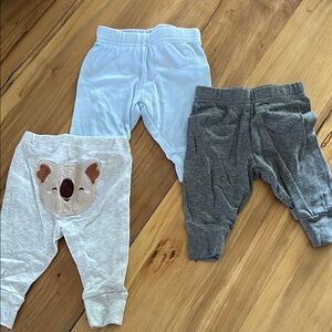 Carter's Gray and White Jogger Sweatpants Set